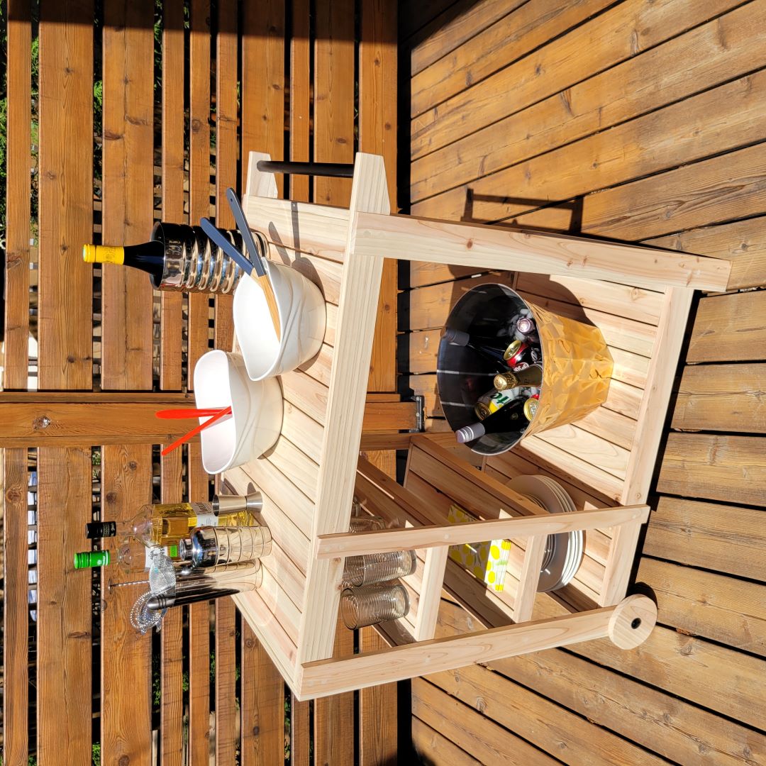 Outdoor Serving Cart | Bar cart | Grill Cart | Build Plans