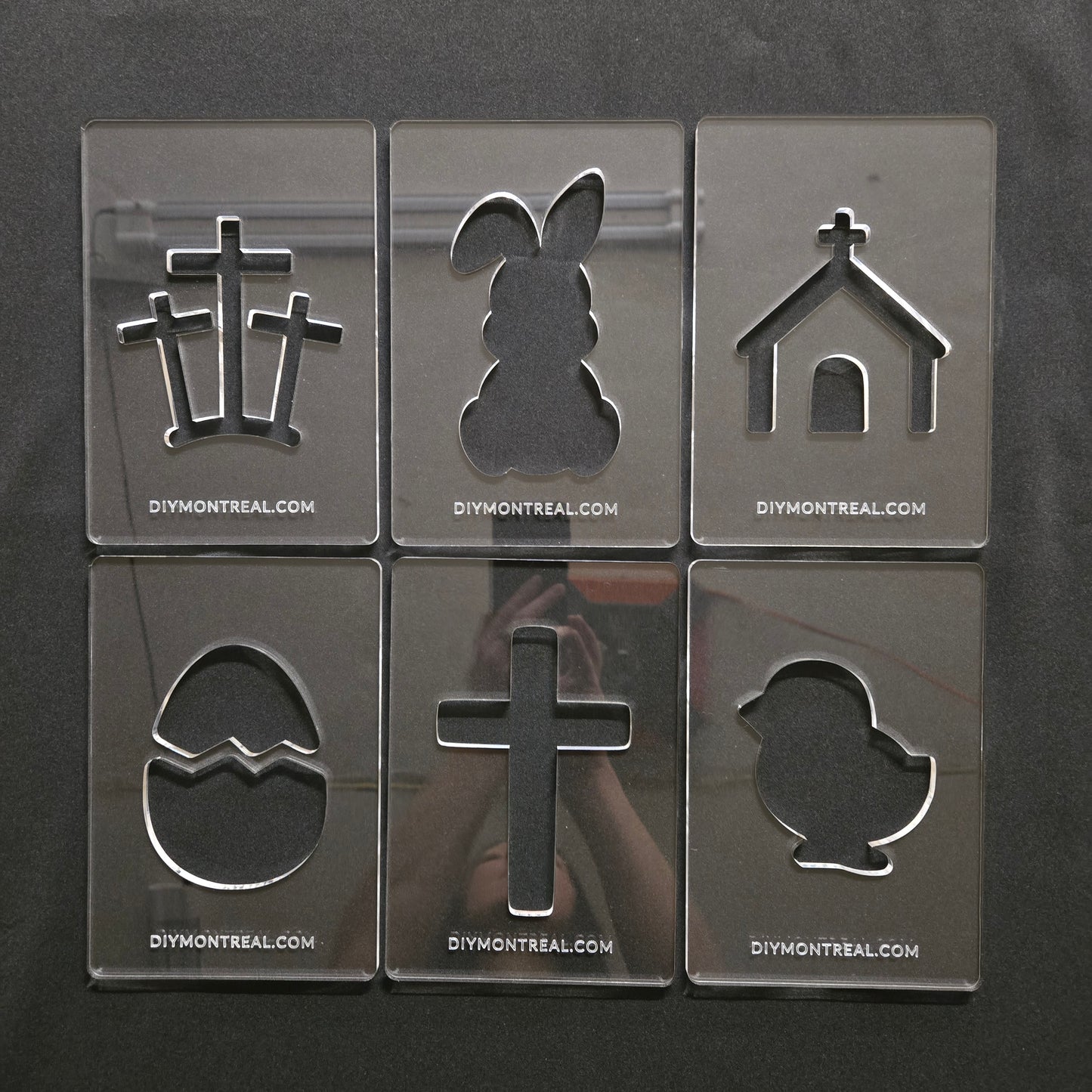 Easter Router Templates | Acrylic Router Templates | Cross Easter Bunny Egg Baby Chick Church Three Crosses