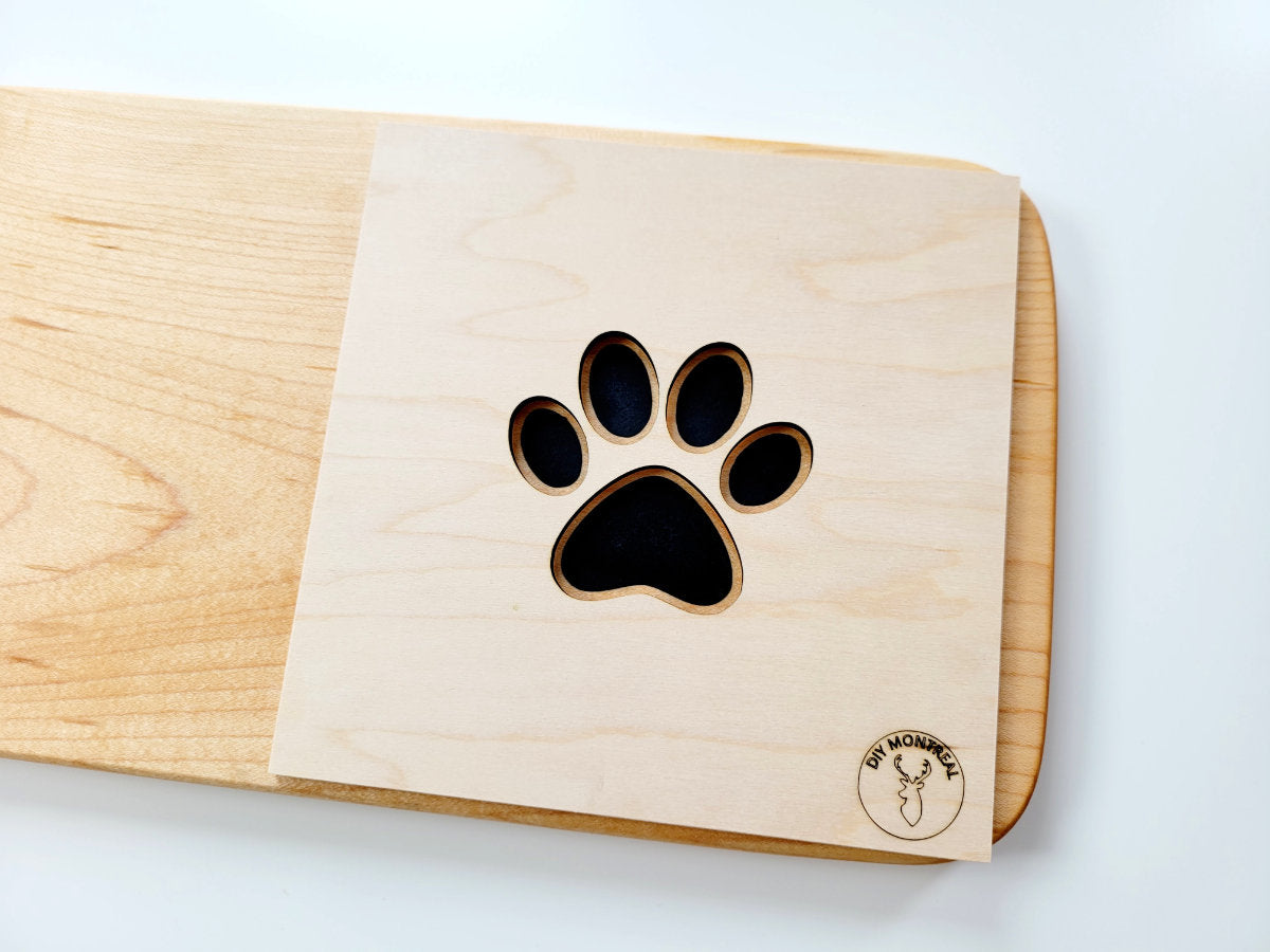 Paw print Router Inlay Template