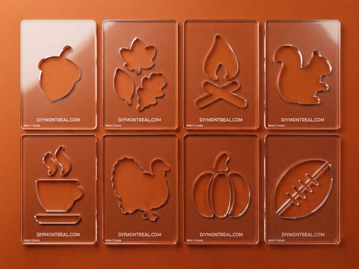 Fall/Thanksgiving Router Templates | Woodworking | Acrylic Router Templates