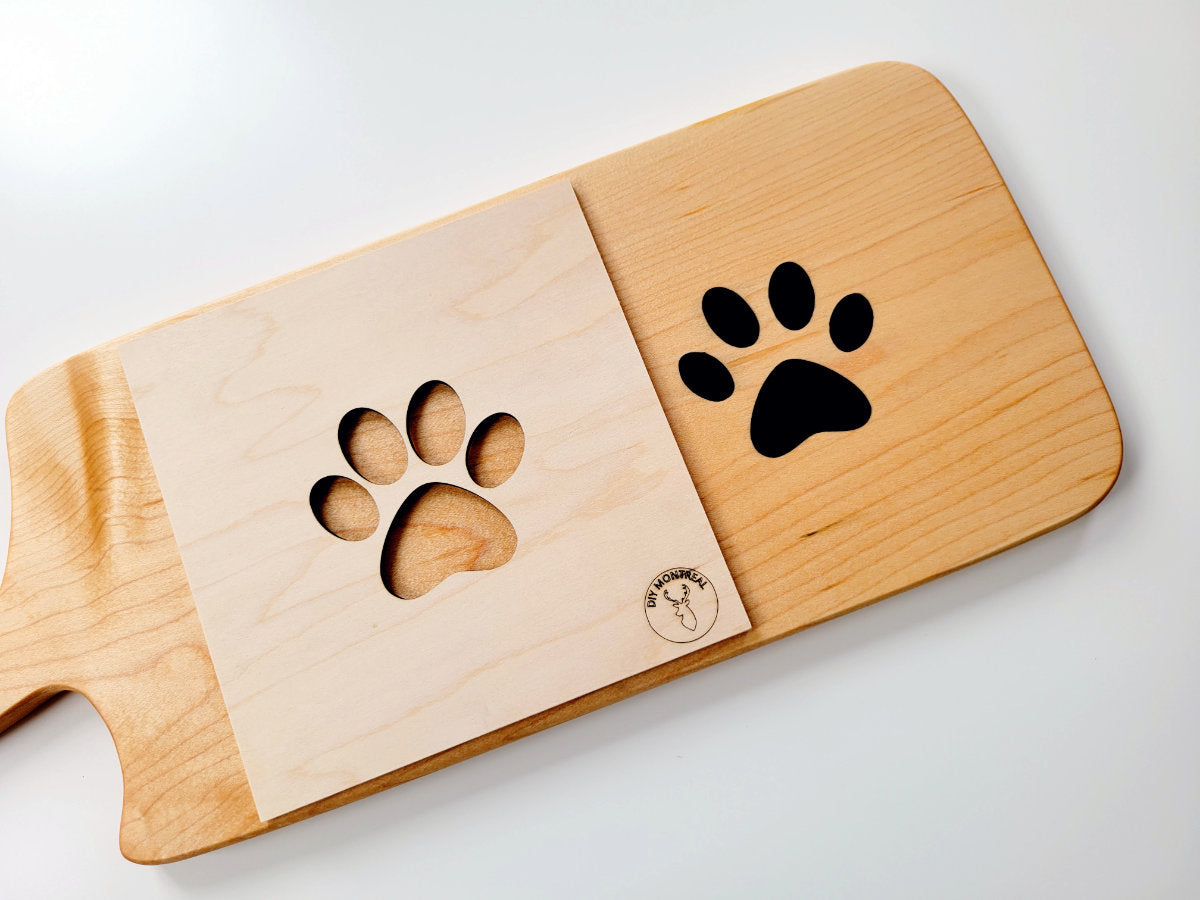 Paw print Router Inlay Template