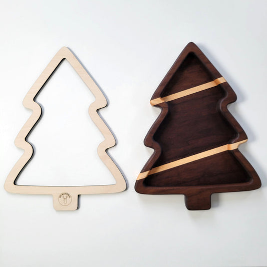 Christmas Tree Serving Tray Router Template