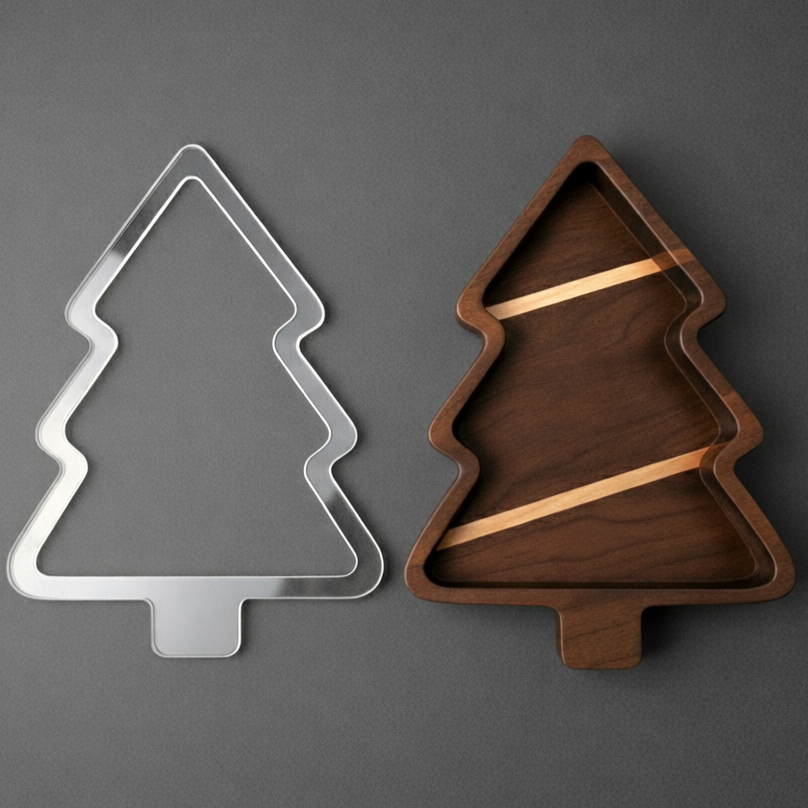 Christmas Tree Serving Tray Router Template