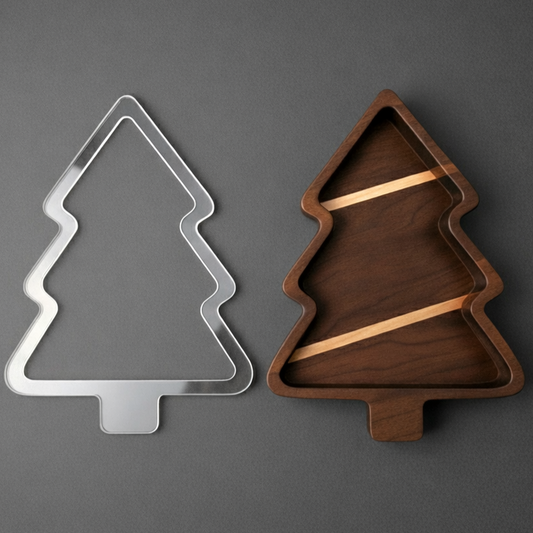 Christmas Tree Serving Tray Router Template