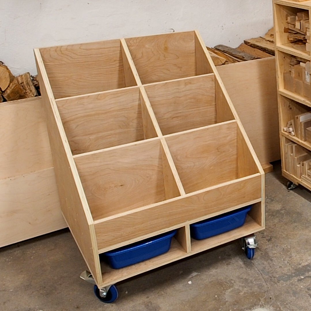 Compact Lumber Storage Cart | Build Plans