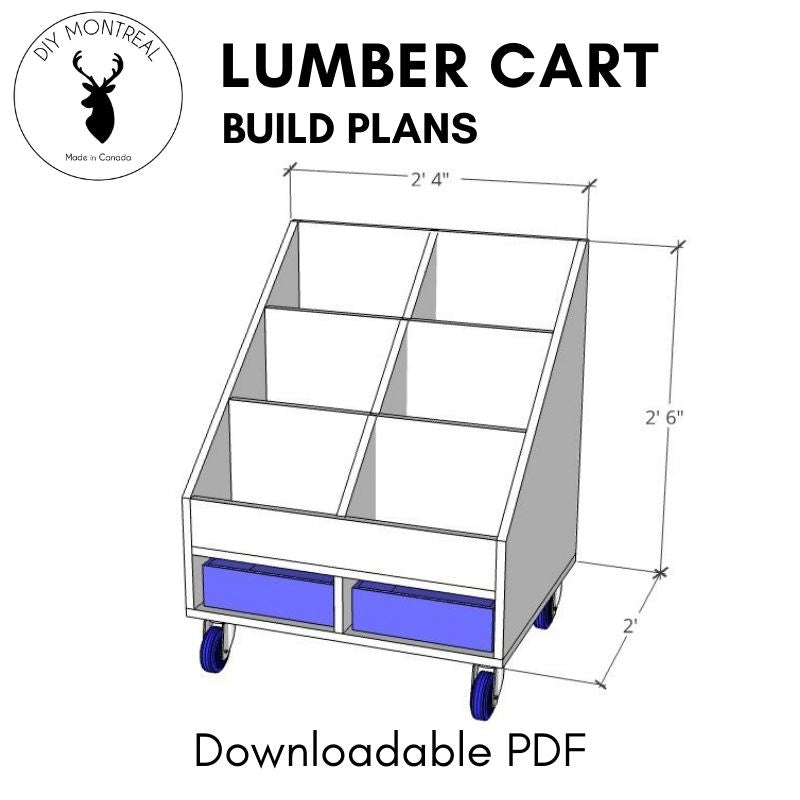 Compact Lumber Storage Cart | Build Plans