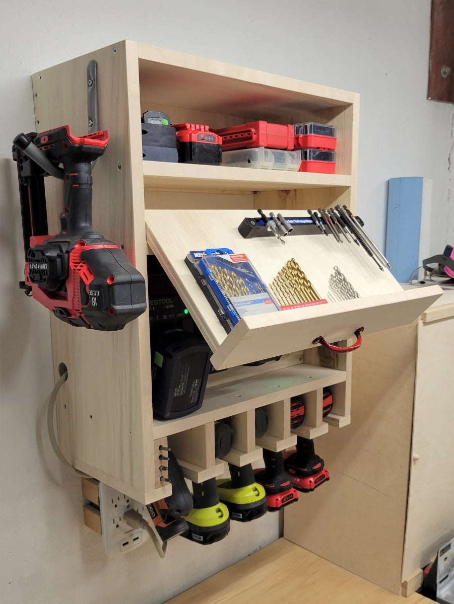 Drill Storage and Charging Station | Build Plans