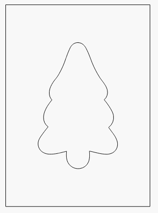 Evergreen Tree Inlay Template | Acrylic Router Template