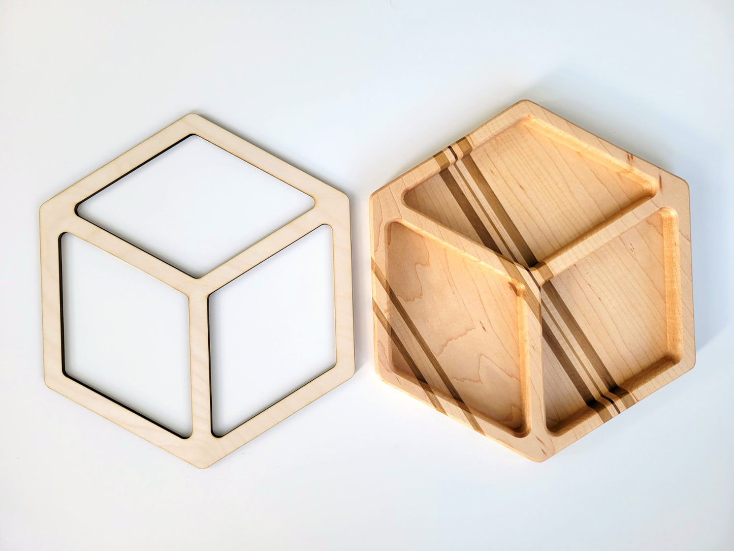 Hexagon 3D Cube Router Template