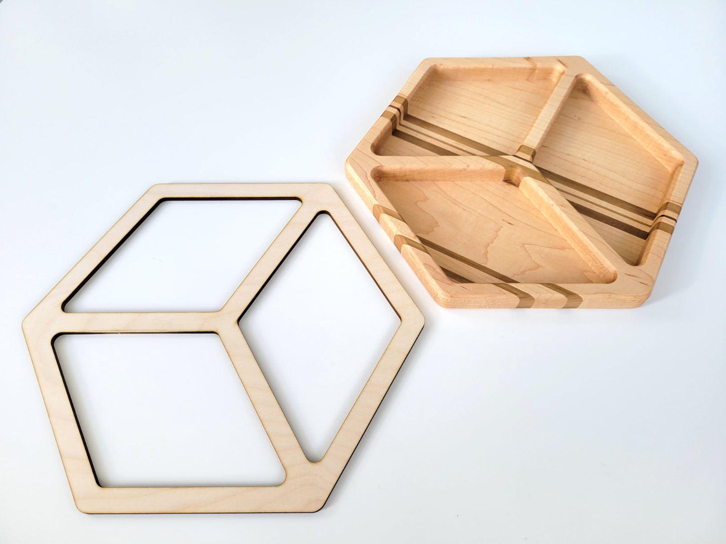 Hexagon 3D Cube Router Template