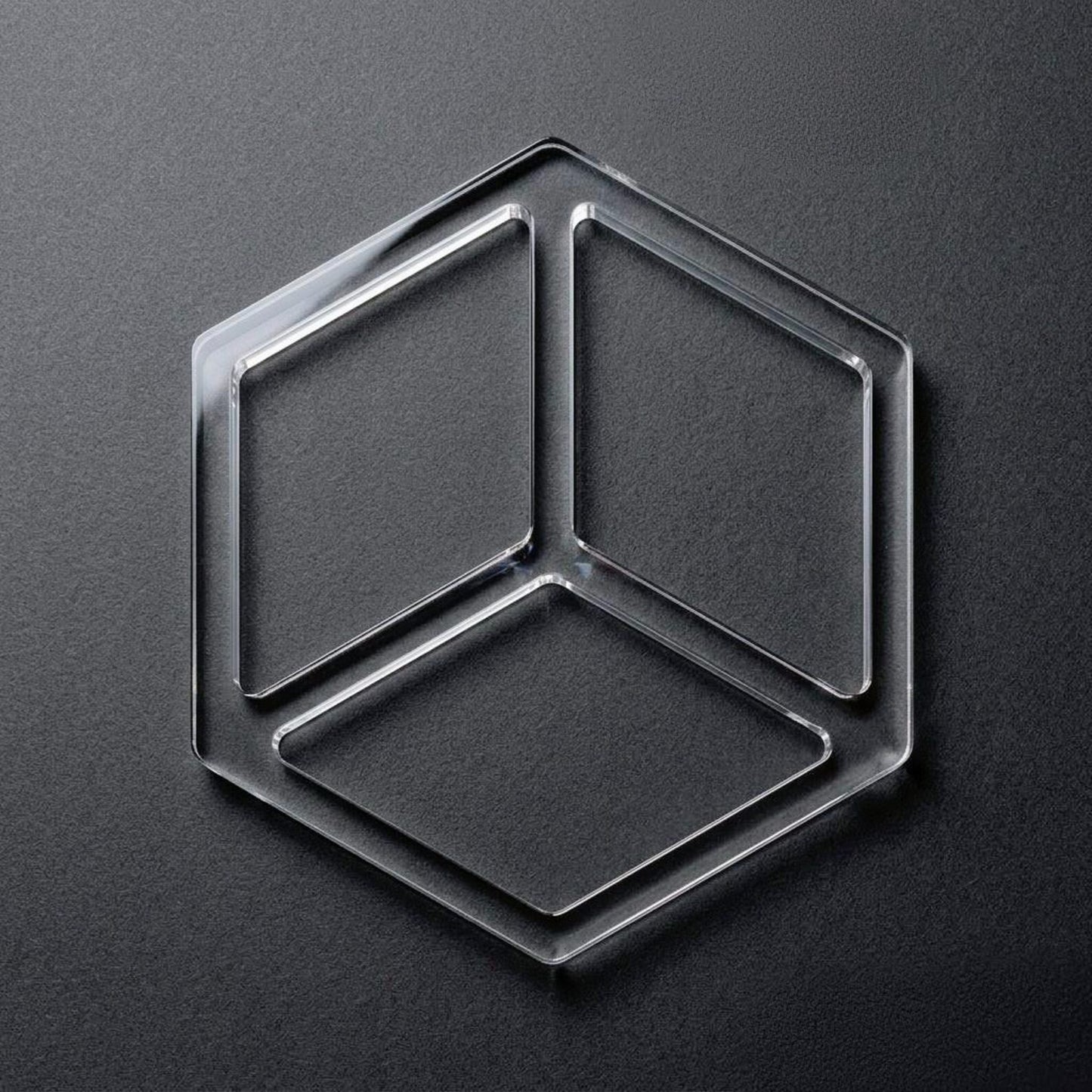 Hexagon 3D Cube Router Template