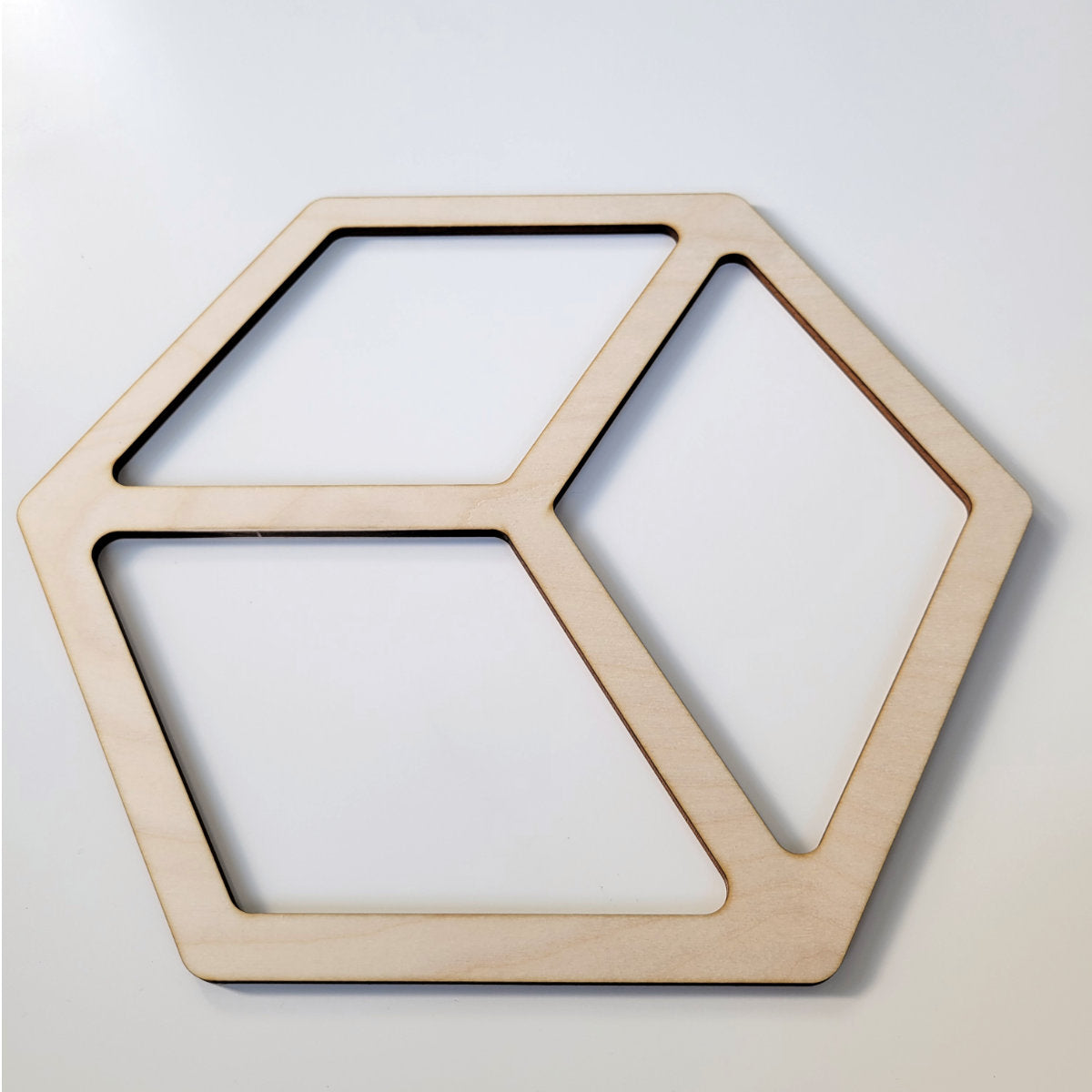 Hexagon 3D Cube Router Template