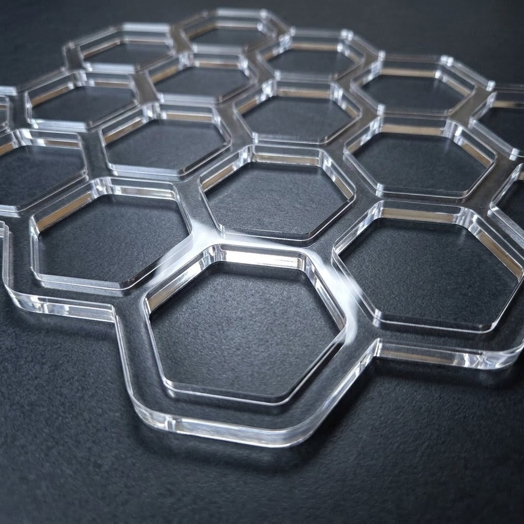 Honeycomb Router Template | Woodworking | Acrylic Router Template