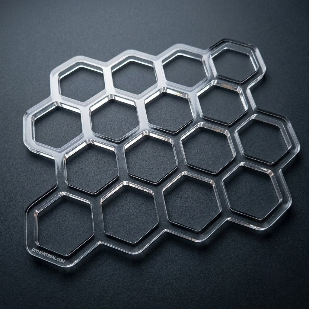Honeycomb Router Template | Woodworking | Acrylic Router Template