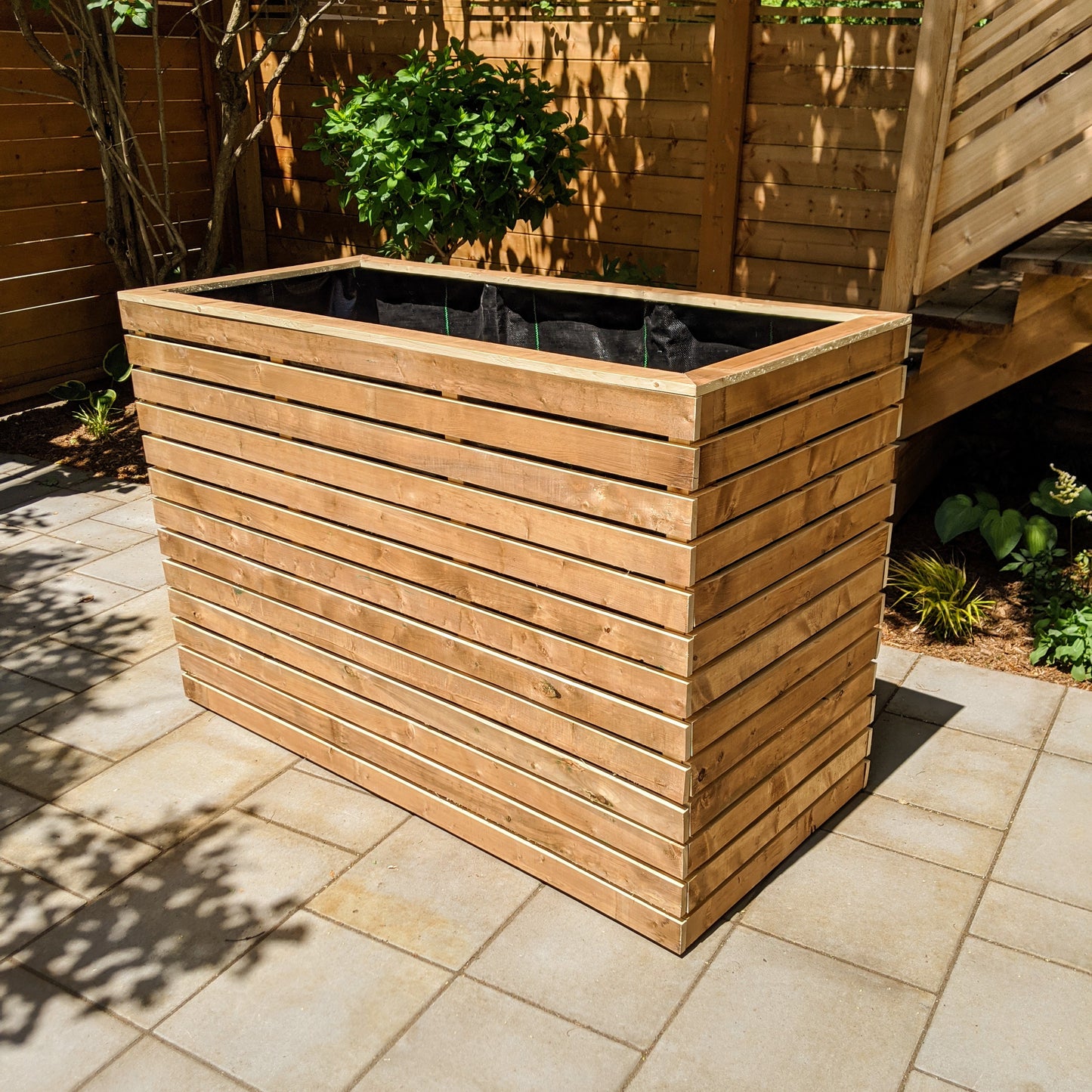 Deep slatted planter box / raised garden | Build Plans