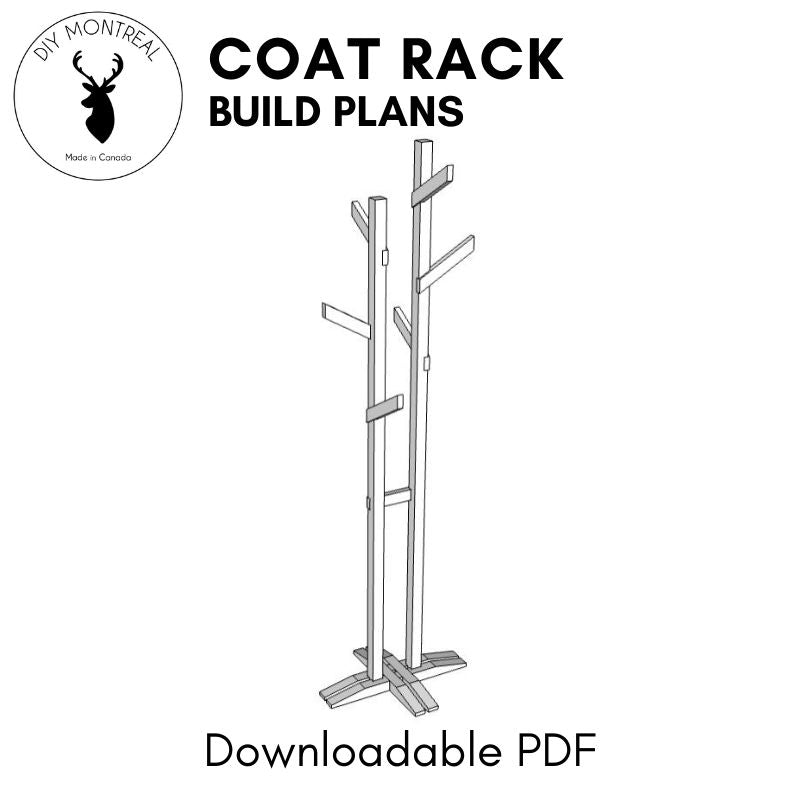 Modern Free Standing Coat Rack | Build Plans