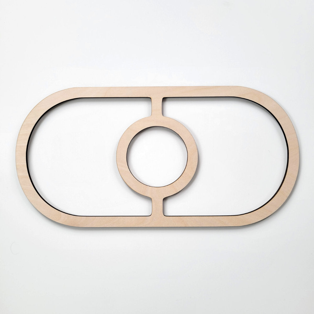 Oval 3-pocket Serving Tray Router Template