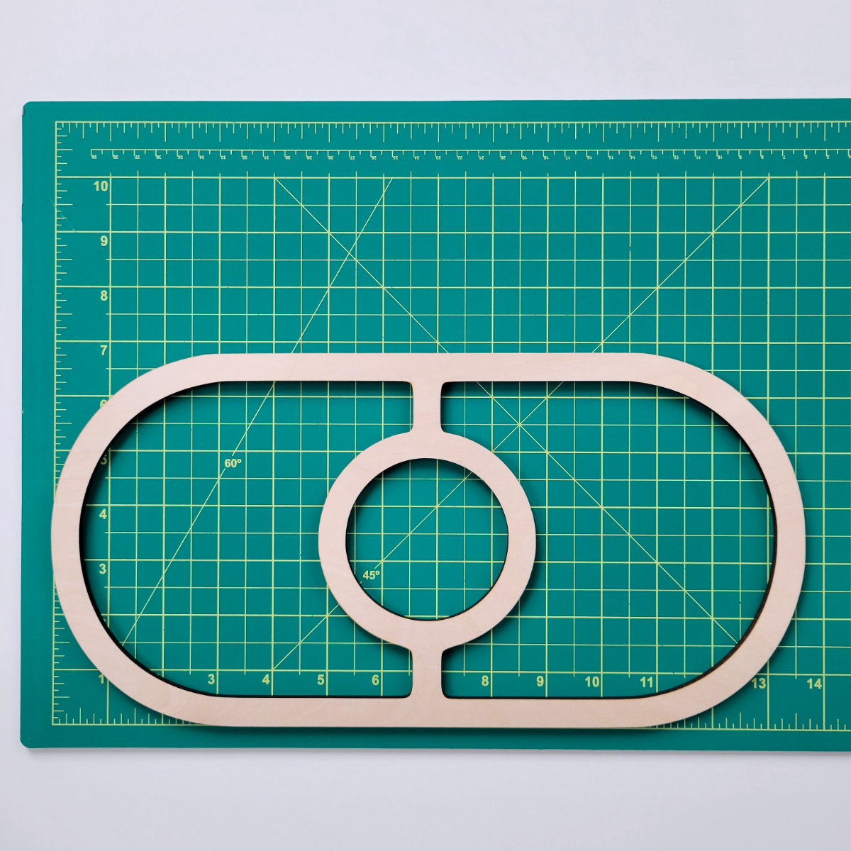 Oval 3-pocket Serving Tray Router Template