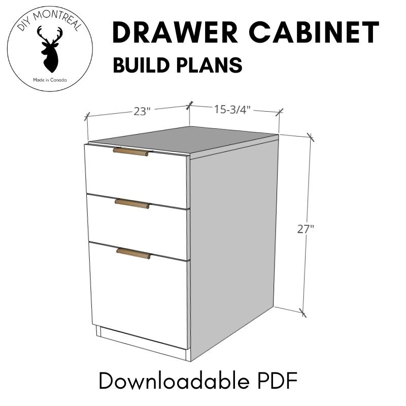 3-drawer Cabinet | Build Plans