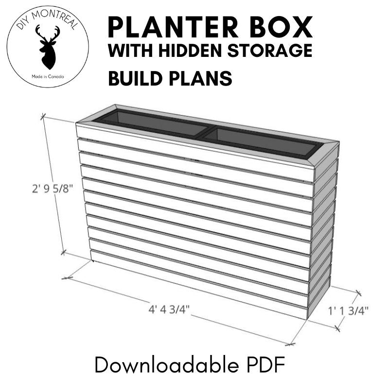 Planter Box with Hidden Storage | Build Plans