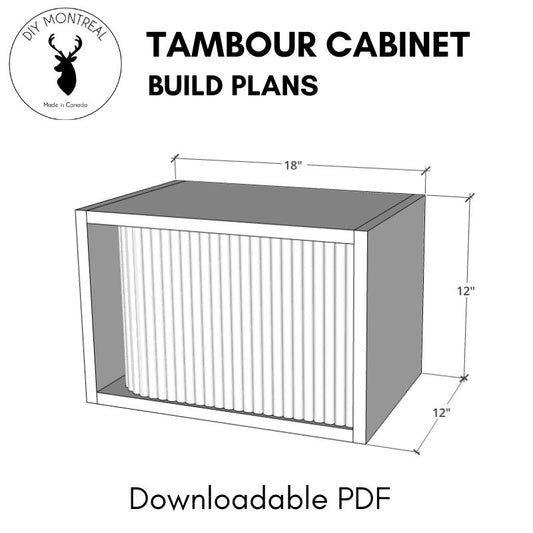 Tambour Door Cabinet | Build Plans