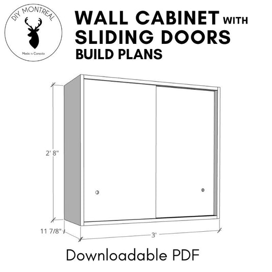 Wall Cabinet With Sliding Doors | Build Plans