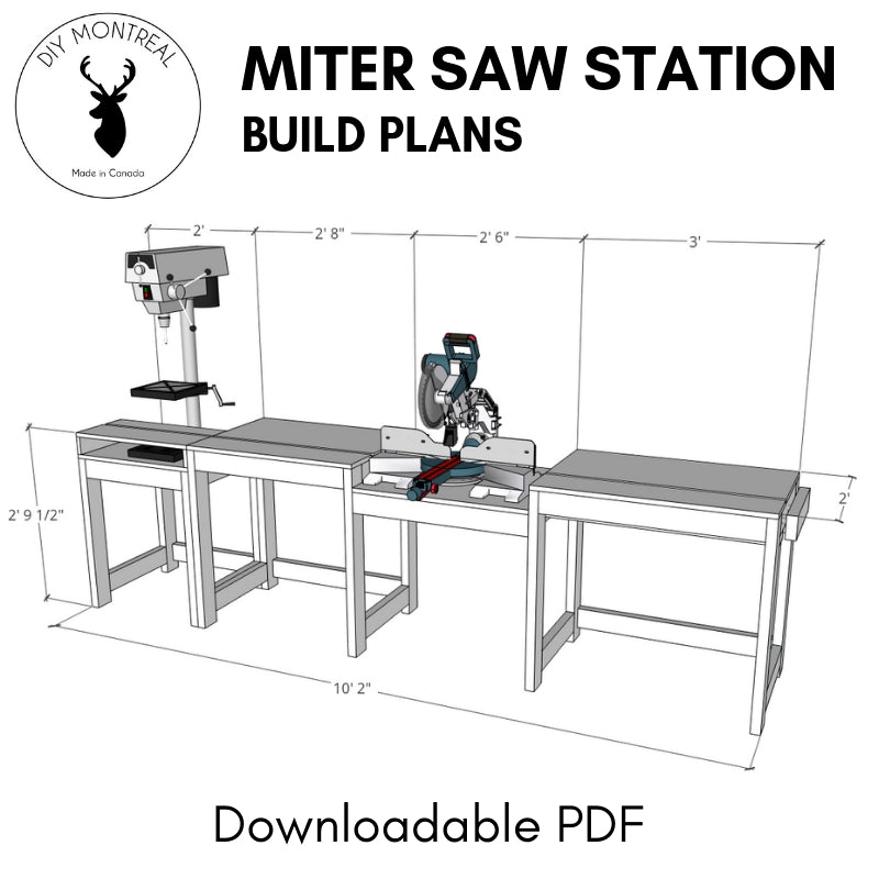 Miter Saw Station | Build Plans