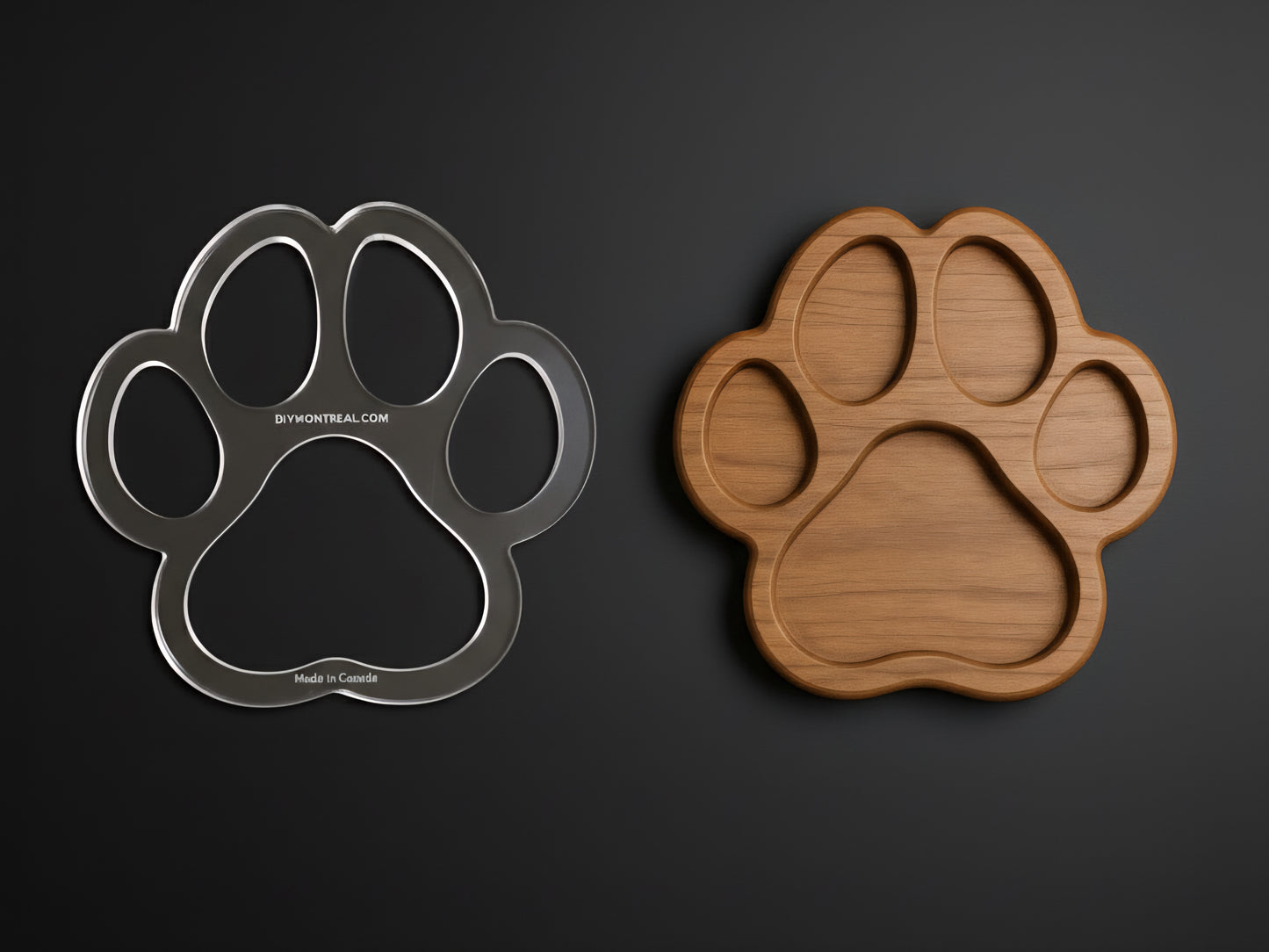 Dog Paw Router Template | Woodworking | Acrylic Router Template
