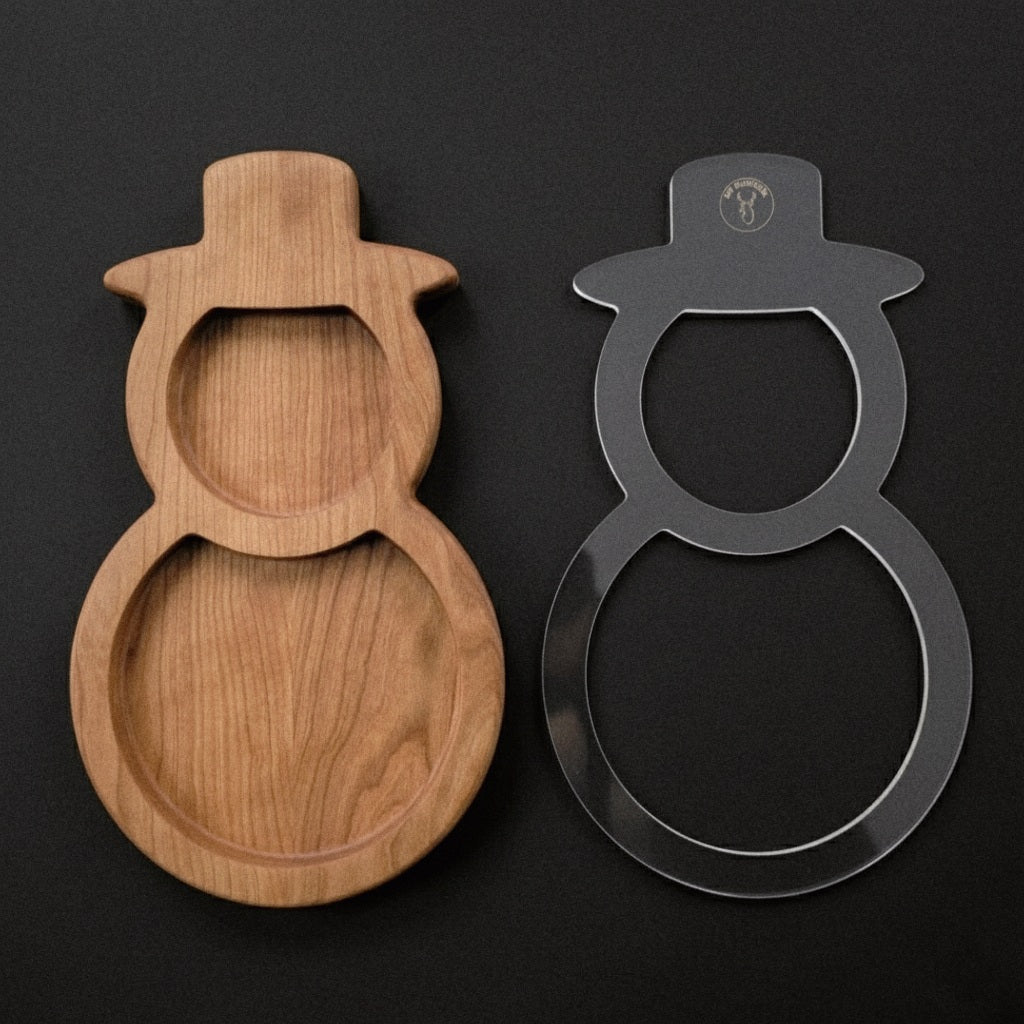 Snowman Holiday Serving Tray Router Template