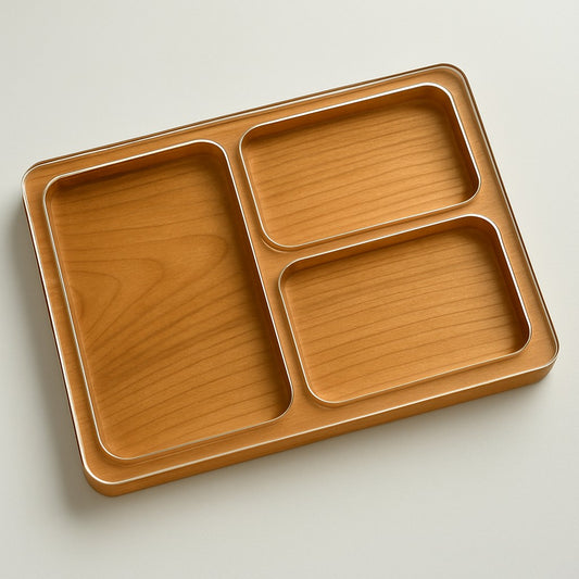 Valet Tray EDC | Rectangle 3-pocket | Acrylic Router Template